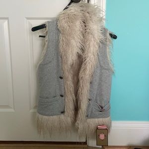 juicy reversible faux vest